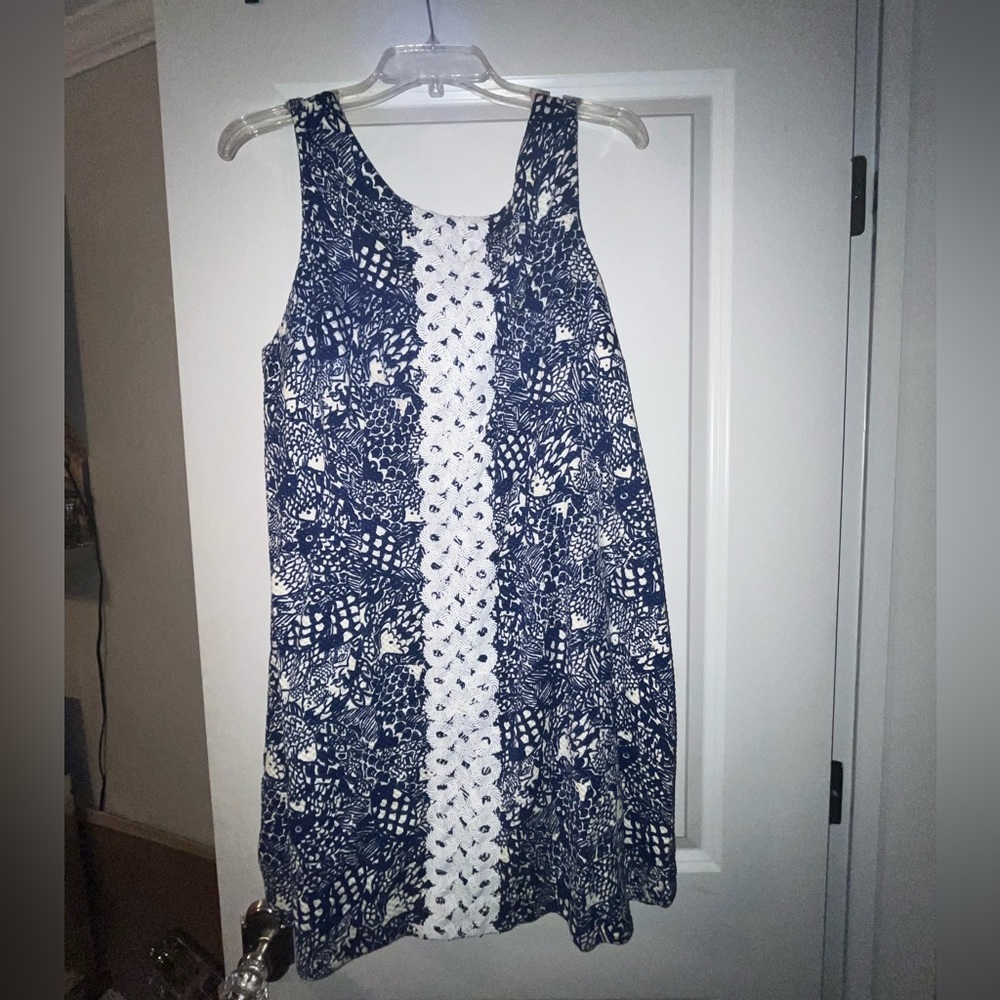 Blue and white Lilly Pulitzer summer dress